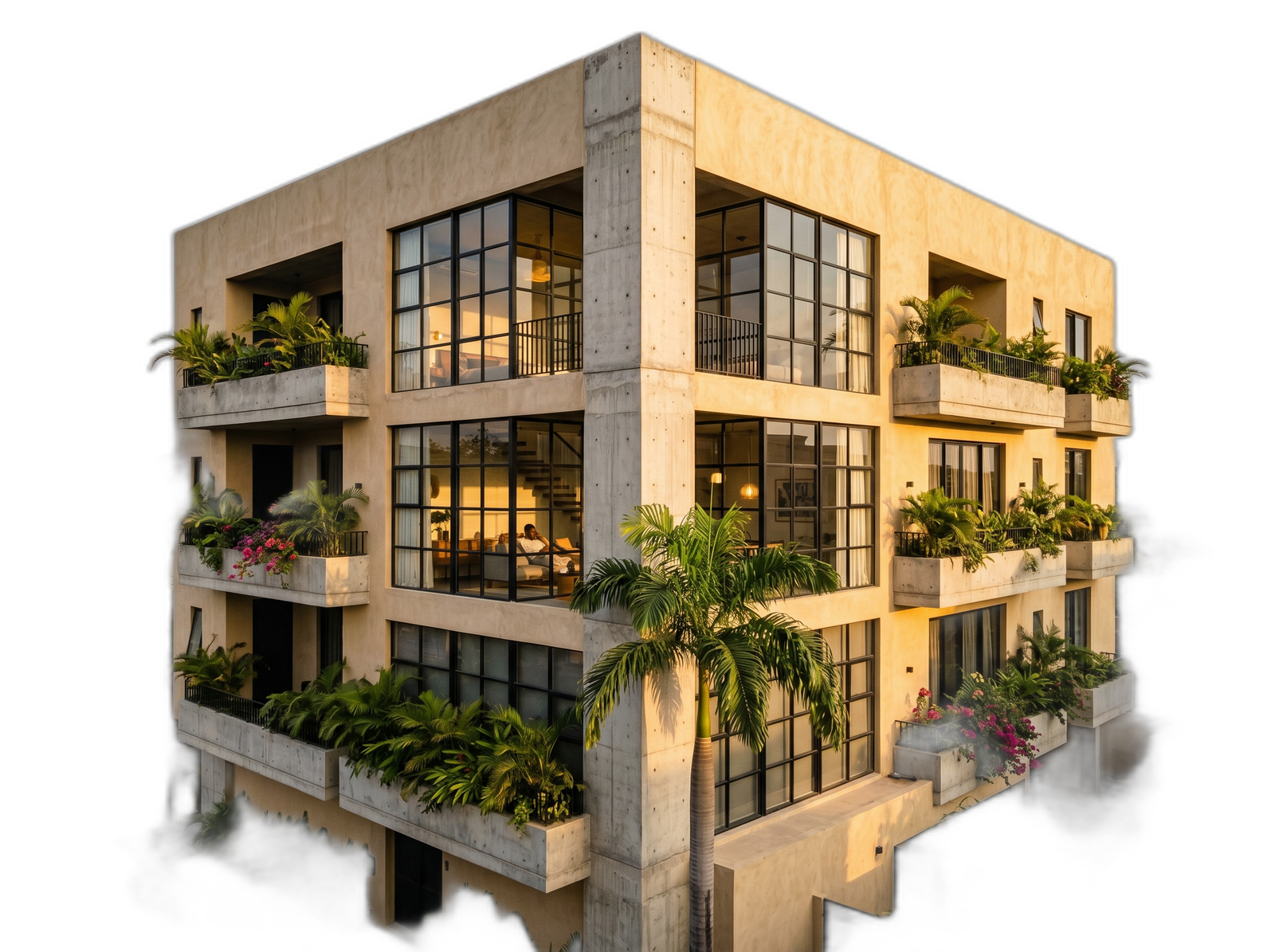 Cornerstone block exterior — corner view